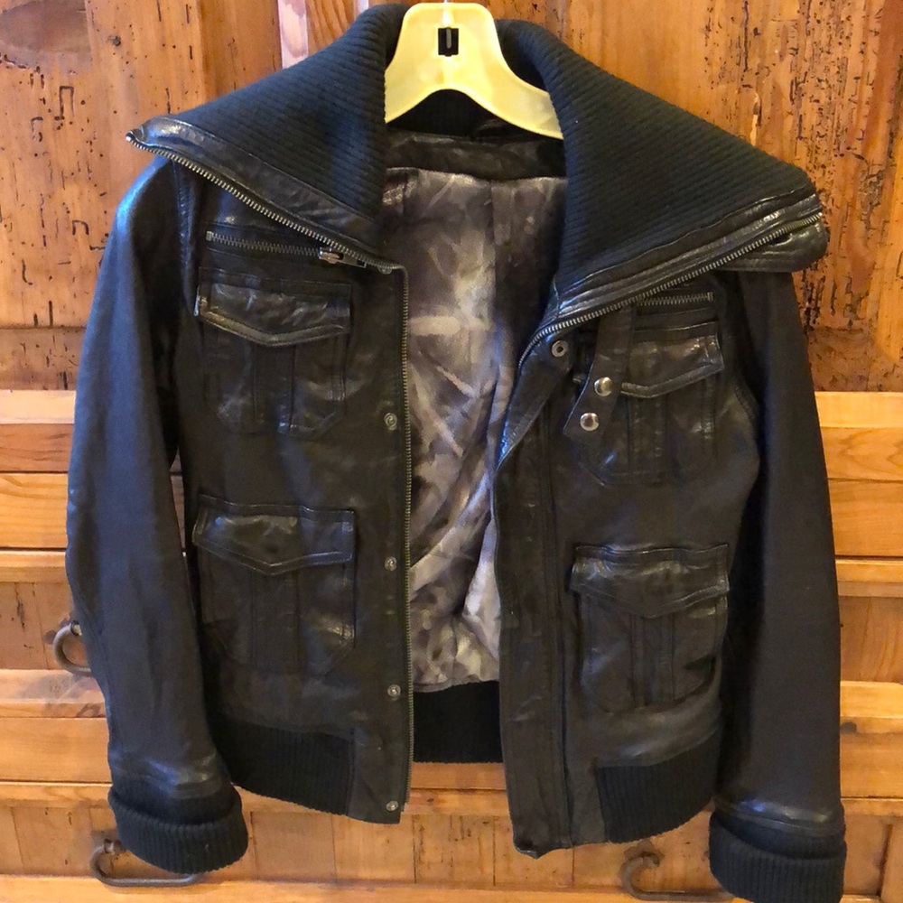 RICHARD CHRISTOPHER LEATHER BOMBER RARE!